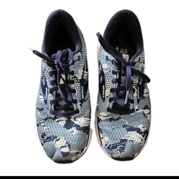 Brooks Ghost 14 Womens Running Shoe In Tourmaline/Navy/Aqua 9 - Picture 2 of 14